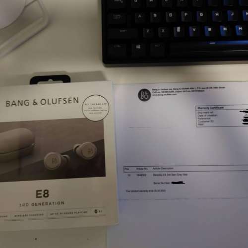 Beoplay E8 3rd Gen Grey Mist