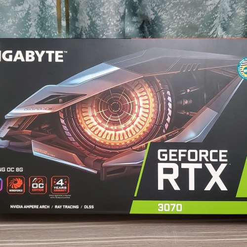 [無鎖] Gigabyte RTX 3070 Gaming OC 未鎖算力 非LHR