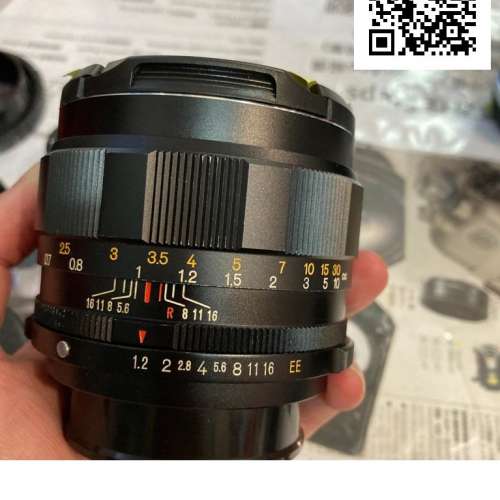 Konica Hexanon AR 57mm f/1.2 （EE) D-Click 、Lens Cleaning / Aperture Repair (...