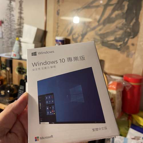 微軟Windows 10 Pro 專業版  繁體/英文盒+USB安裝