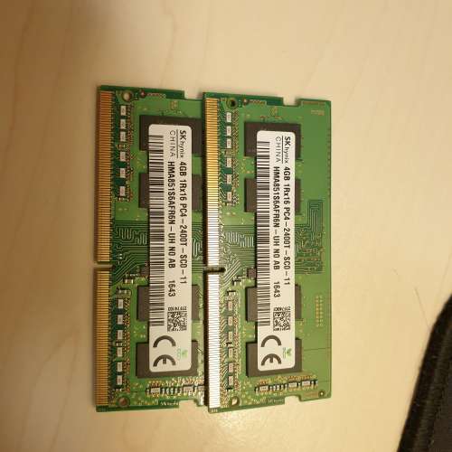 DDR4 SO-DIMM 4GB RAM X2