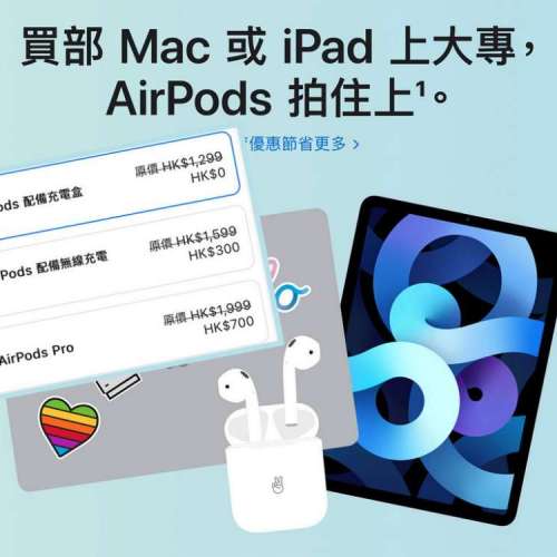 APPLE Back to School 2021 學生優惠價 面交