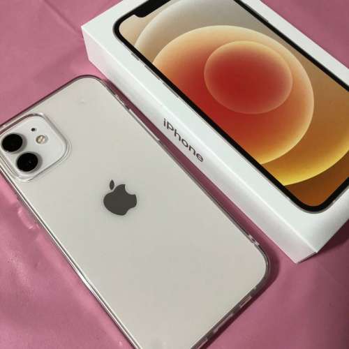 99.99% New iPhone 12 White 64GB 香港行貨 保養到 22/6/2022
