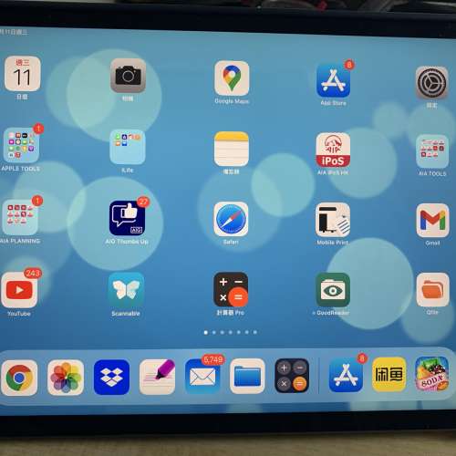 iPad Pro 11" 2018 256G wifi + 4G HK$4,000