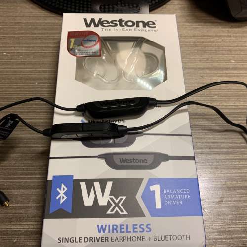 有保養藍牙耳機線 WESTONE Bluetooth Cable aptx mmcx 頭耳機可用(Shure, Sony等等)