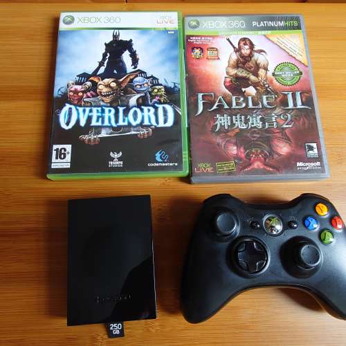 Xbox360 Games + 無線手制 + 250GB HD