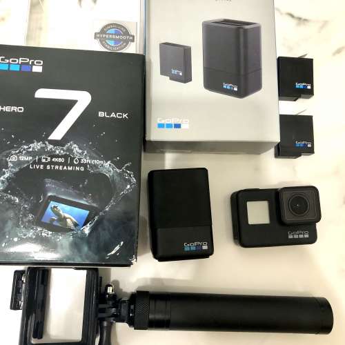 GoPro Hero 7 black Dual battery charger + 2 Battery