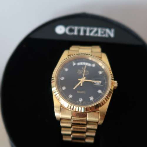 Bulova quartz watch 寶露華 男庄星期日曆石英手錶 男士腕錶 手錶 鋼錶 連原廠錶带...