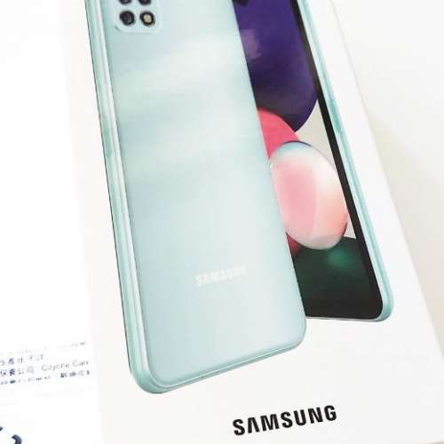 Samsung A22 5G 全套 full set; 6gb 128gb; 99.9%新 (只開一次機，冇用過)
