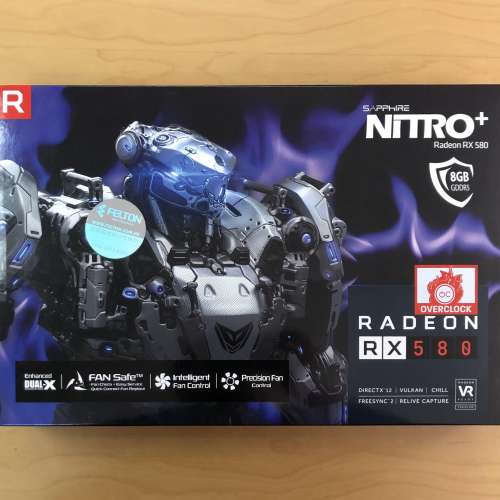 Sapphire NITRO+ RX580 8GB RX 580 Radeon