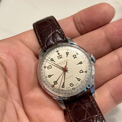 Lanco-Fon vintage mechanical alarm watch