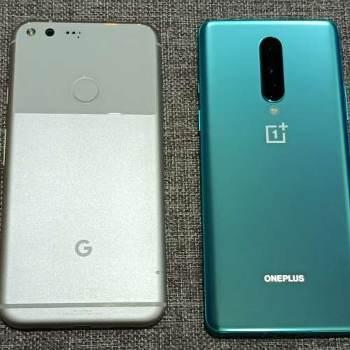 買一送一，oneplus 8 1加8 绿色 連盒，送Google Pixel XL 白色