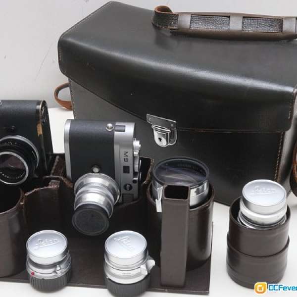 罕有 Leica Original Leather System Cas 真正M3專用外影箱(全真皮內格可取出款式)...