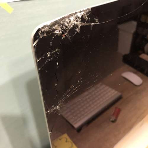 上門收購裂imac ，爆芒crack broken monitor，imac 2012 2013 2014 2015 21.5吋，2...