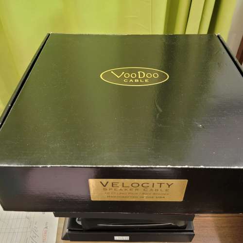 9成新Voodoo Velocity speaker cable 8m長$3300不議價