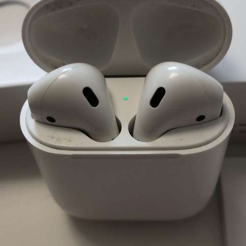 AirPods 2 二手 80%新 左右耳充電盒連原裝盒