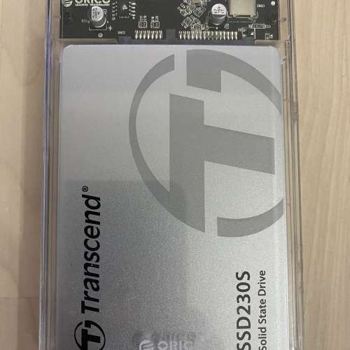 99% New Transcend 2.5" SSD 1TB  連 Type C HDD Case + Cable