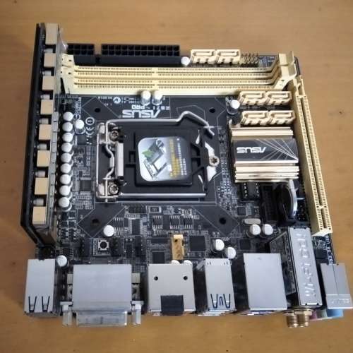 (Z87 PRO itx) ASUS Z87i PRO底板連原裝背板 (正常運作 已更新BIOS)