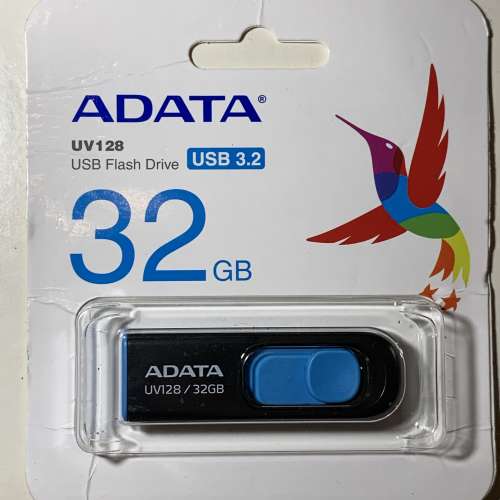ADATA 32GB USB 3.2 USB Flash Drive 手指全新未開