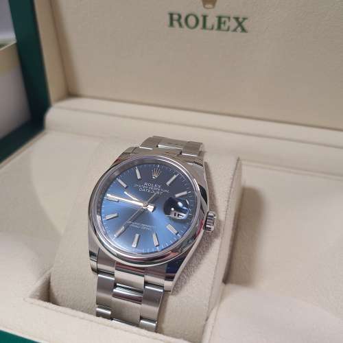 有保 勞力士 Rolex Datejust 126200 36mm 放射藍面 香港AD買