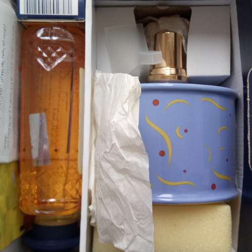 全新 法國Lampe Berger（金柏格）絕版香薰座/香薰台（連盒連油）（淺藍）