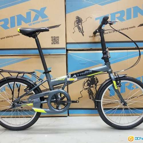 《免費送貨+送頭盔》TRINX LIFE 1.0 - 單速 V剎 20吋(406) 摺疊單車＊超值摺車、代...