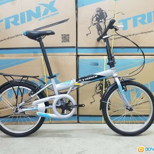 《免費送貨+送頭盔》TRINX LIFE 1.0 - 單速 V剎 20吋(406) 摺疊單車＊超值摺車、代...