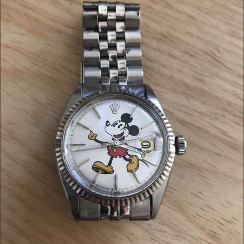 勞力士Rolex 1601 白金圈 Mickey Mouse 面