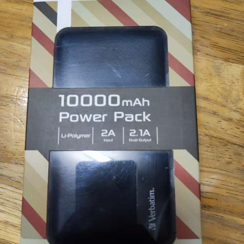 verbatim 10000mAh power bank充電器