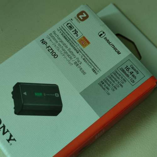 全新未開Sony NP-FZ100電池 Battery for A7M3 A7R3 A7R4 A9