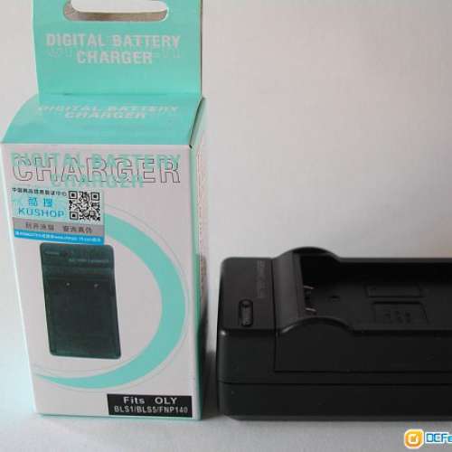 全新Olympus BLS1 BLS5電池用副廠兩腳旅行充電器 ,合 PEN-F  EM10 EPL1/2/3/5/6/7 ...
