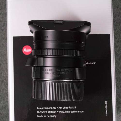 Leica Summicron-M 28mm f/2.0 ASPH Black