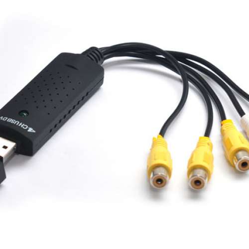 Easycap USB采集卡 AV監控攝像頭 4路四路 USB 支持Win732位