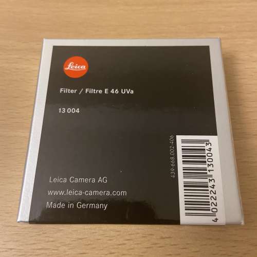 Leica E46 UV filter 13004