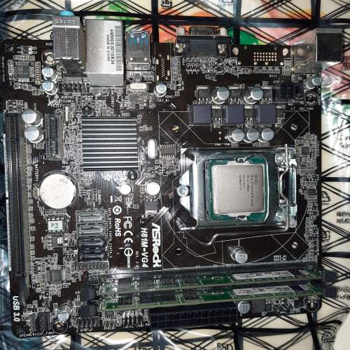 Intel G3220 CPU + ASRock H81M-VG4 R2.0 + 2 x 4GB DDR3 RAM