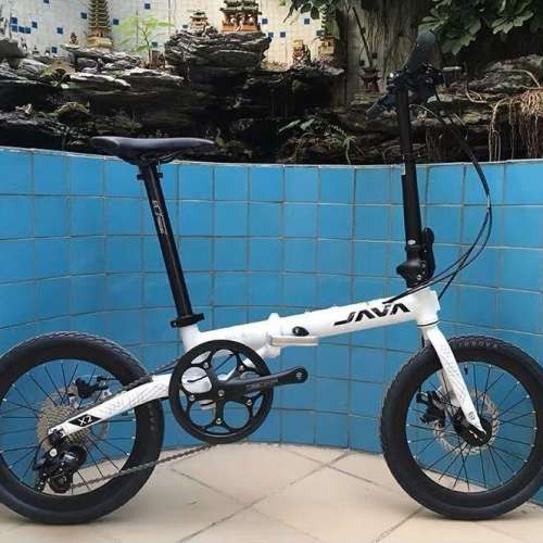 《免費送貨+送頭盔》JAVA X2-9S - 16吋 9速 油壓碟剎 啤令轆 摺疊單車＊方便收藏＊