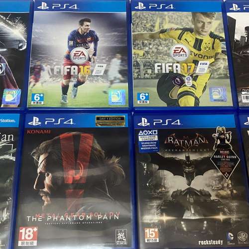 平價PS4 Games $80-100 FIFA14+16+17,Second Son,The Last Guardian,Metal Gear So...