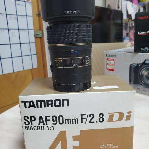 TAMRON AF 90mm F/2.8 macro1：1 微距鏡頭For canon