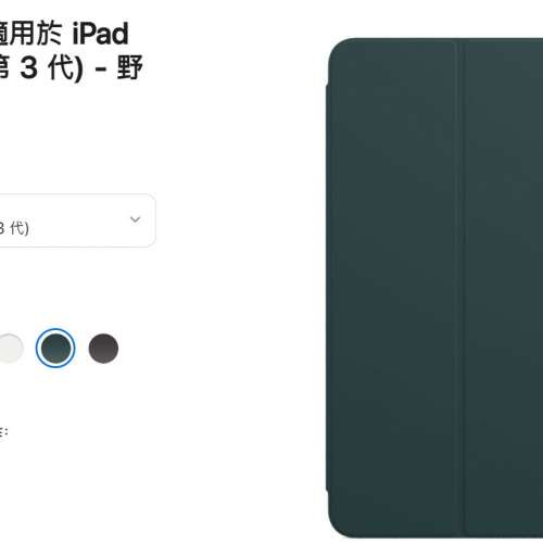 全新 智慧型摺套適用於 iPad Pro 11 吋 (第 3 代) - 野鴨子綠色 iPad Pro 11 Smart...