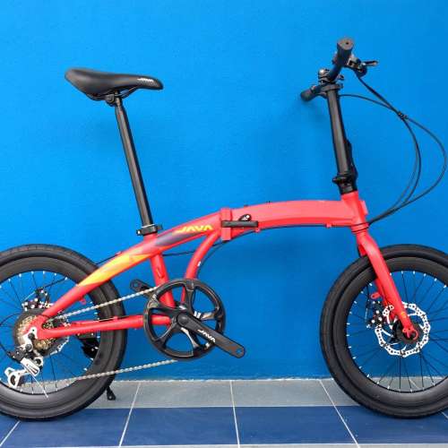 《免費送貨+送頭盔》JAVA ZELO - 7速 20吋(406) 摺疊單車＊鋁合金,油壓碟剎＊