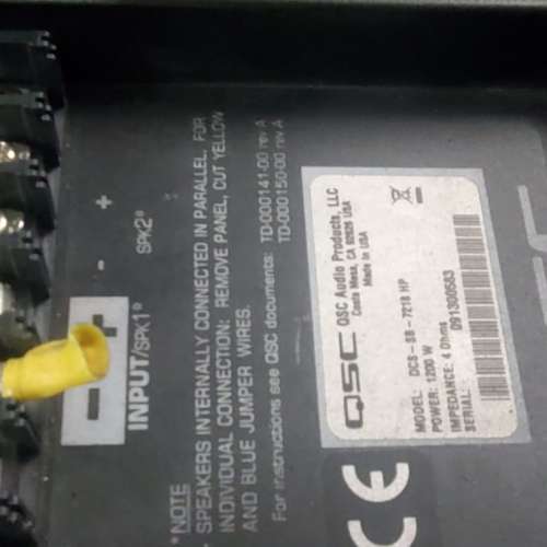 QSC 18寸 18 inch SB-7218  超低音  Cinema Subwoofer 影院低音炮 喇叭 Speakers