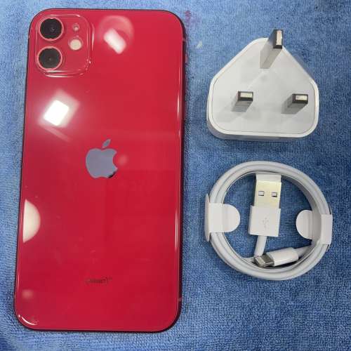 99%New iPhone 11 256GB 紅色 香港行貨 有配件 電池效能90% 首選超值！