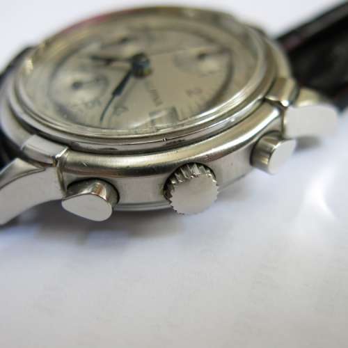 Vintage Alpina automatic chronograph with date, valjoux 7750. Switzerland.