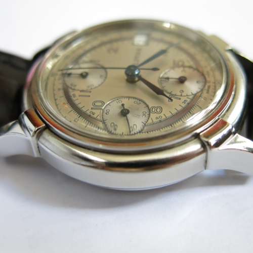 Vintage Alpina automatic chronograph with date, valjoux 7750. Switzerland.
