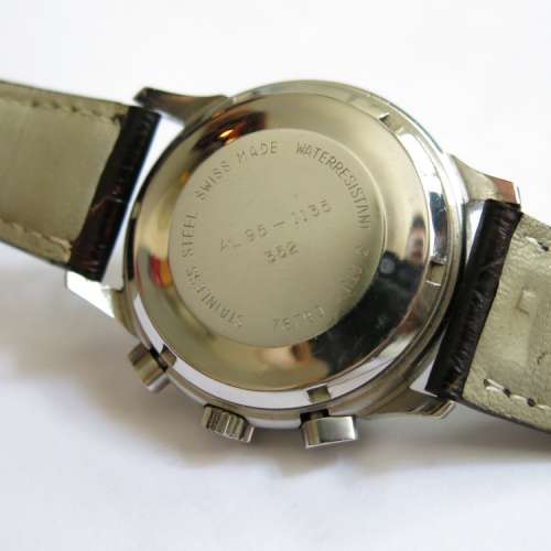 Vintage Alpina automatic chronograph with date, valjoux 7750. Switzerland.