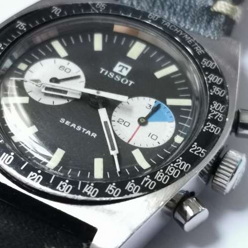 天梭  SEASTAR 上鏈計時碼錶 (熊貓錶面) ~ TISSOT SEASTAR 2 Register Chronograph...