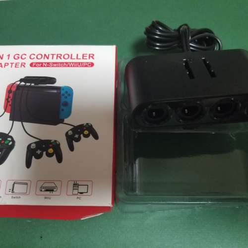 全新switch 一開4插手制轉換器。