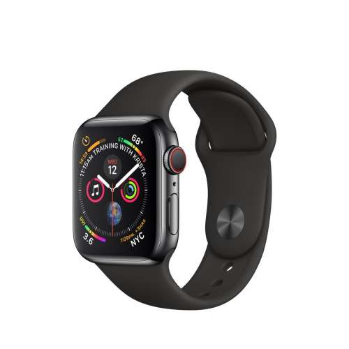99%新香港行貨Apple Watch Series 4 GPS+Cellular 44MM 太空黑色不鏽鋼錶殼