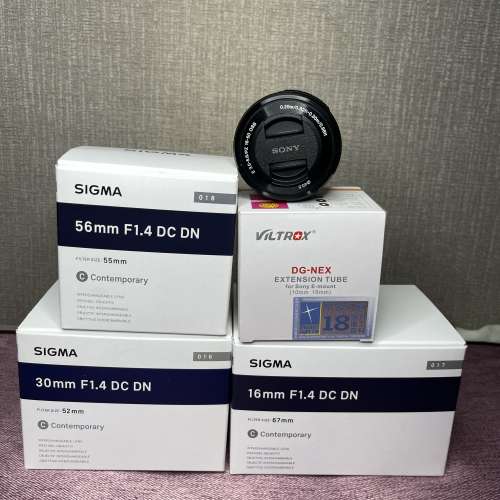 sigma 16mm 1.4 / sigma 30mm 1.4 / sigma 56mm 1.4 /kit lens /viltrox E mount 微...