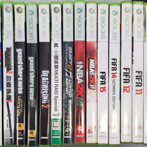 放 14隻XBOX360 Games